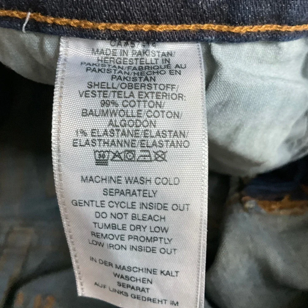True Religion Ricky Relaxed Straight Men 38 Blue Denim Jeans Flap Pocket‎